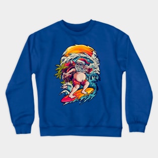 Santa claus in holiday Crewneck Sweatshirt